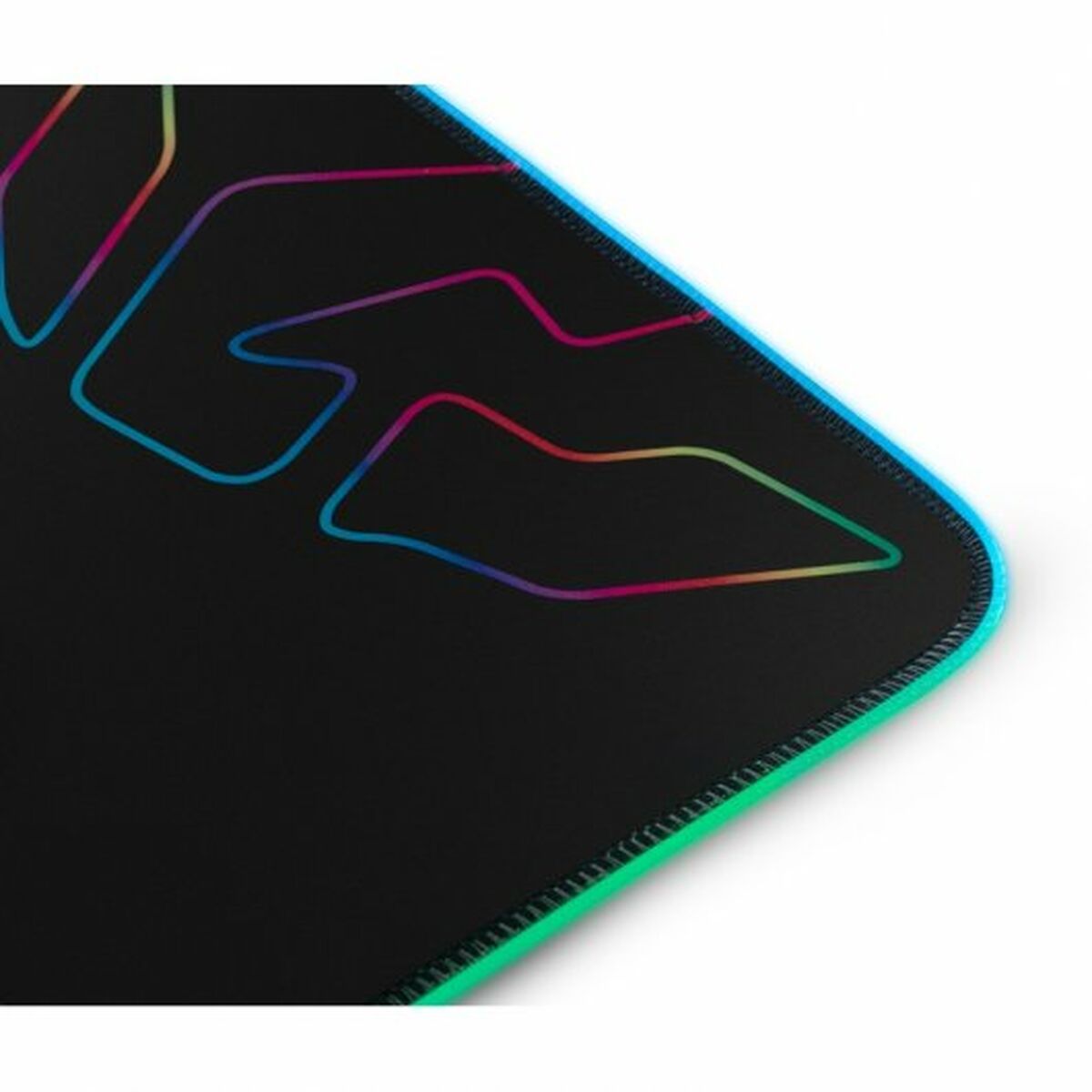 Tapis Gaming avec Eclairage LED Krom Knout RGB Noir
